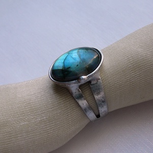 Labradorit gyűrű - ékszer - gyűrű - szoliter gyűrű - Meska.hu