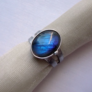Labradorit gyűrű, Ékszer, Gyűrű, Szoliter gyűrű, Ékszerkészítés, Fémmegmunkálás, MESKA