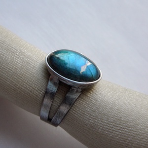 Labradorit gyűrű - ékszer - gyűrű - szoliter gyűrű - Meska.hu