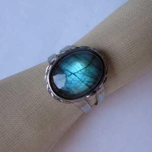 Labradorit gyűrű, Ékszer, Gyűrű, Szoliter gyűrű, Ékszerkészítés, Fémmegmunkálás, MESKA