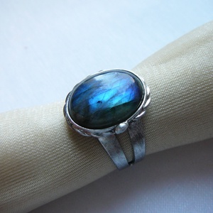 Labradorit gyűrű - ékszer - gyűrű - szoliter gyűrű - Meska.hu