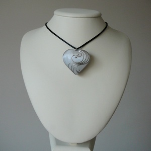 Szelenit szív medál - ékszer - nyaklánc - medálos nyaklánc - Meska.hu