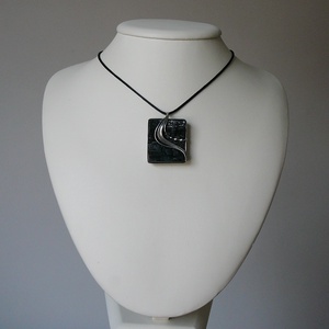 Fekete turmalin medál - ékszer - nyaklánc - medálos nyaklánc - Meska.hu