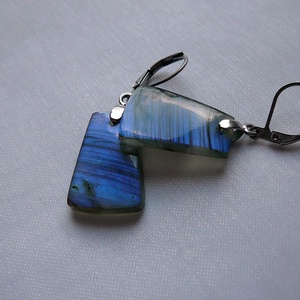 Labradorit fülbevaló - Meska.hu