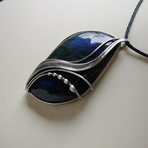 Labradorit medál - ékszer - nyaklánc - medál - Meska.hu