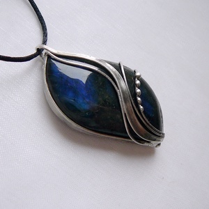 Labradorit medál - ékszer - nyaklánc - medál - Meska.hu