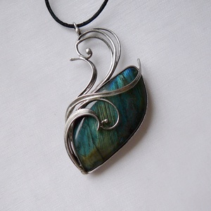 Labradorit medál - ékszer - nyaklánc - medál - Meska.hu