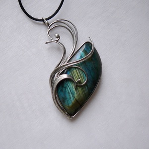 Labradorit medál - ékszer - nyaklánc - medál - Meska.hu