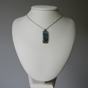 Labradorit medálos nyaklánc - ékszer - nyaklánc - medálos nyaklánc - Meska.hu