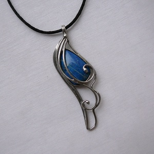 Lápisz lazuli szárny medál - ékszer - nyaklánc - medálos nyaklánc - Meska.hu