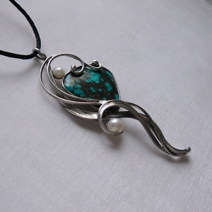 Türkiz medál - Meska.hu