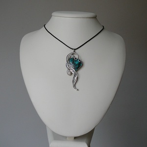 Türkiz medál - ékszer - nyaklánc - medálos nyaklánc - Meska.hu