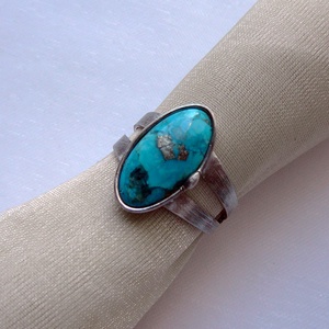 Türkiz gyűrű - ékszer - gyűrű - szoliter gyűrű - Meska.hu