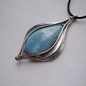 Kék opál medál - Meska.hu
