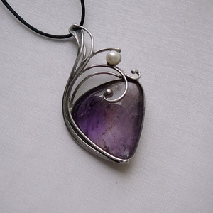 Ametrin medál - ékszer - nyaklánc - medálos nyaklánc - Meska.hu