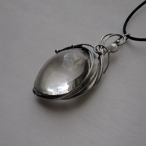 Hegyikristály medál - Meska.hu