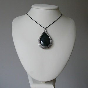 Szivárvány obszidián medál - ékszer - nyaklánc - medálos nyaklánc - Meska.hu