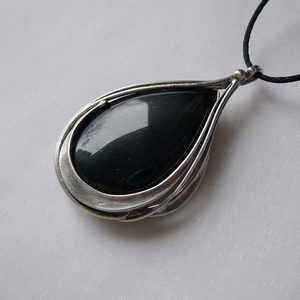 Szivárvány obszidián medál - Meska.hu