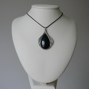 Szivárvány obszidián medál - ékszer - nyaklánc - medálos nyaklánc - Meska.hu