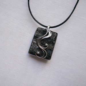Fekete turmalin medál - ékszer - nyaklánc - medálos nyaklánc - Meska.hu