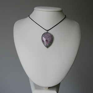 Rubellit csepp medál - ékszer - nyaklánc - medálos nyaklánc - Meska.hu