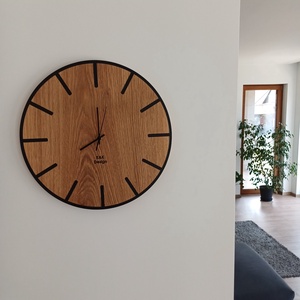 Falióra tömör tölgyfából - otthon & életmód - dekoráció - fali és függő dekoráció - falióra & óra - Meska.hu