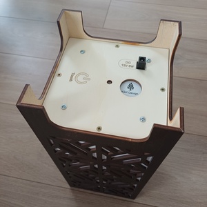 Fából készült éjjeli lámpa állítható fényerővel - otthon & életmód - lámpa - hangulatlámpa - Meska.hu