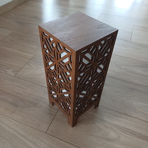 Fából készült éjjeli lámpa állítható fényerővel - otthon & életmód - lámpa - hangulatlámpa - Meska.hu