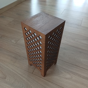 Fából készült éjjeli lámpa állítható fényerővel - otthon & életmód - lámpa - hangulatlámpa - Meska.hu