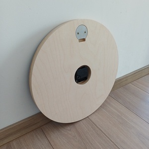 Fából készült falióra 40cm, virág minta - otthon & életmód - dekoráció - fali és függő dekoráció - falióra & óra - Meska.hu