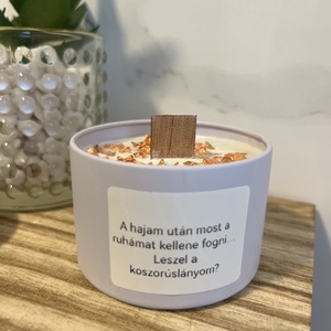 Koszorúslány felkérő, egyedi feliratos kézműves szójaviasz gyertya - otthon & életmód - gyertya, illat, aroma - gyertya - Meska.hu
