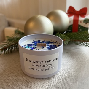 Csúnya karácsonyi pulcsi - Díszdobozos karácsonyi egyedi feliratos  szójaviasz gyertya - Meska.hu