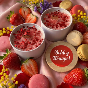 Nőnapi egyedi feliratos kézműves szójaviasz gyertya - Meska.hu