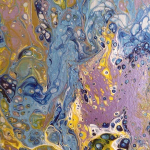 kék - művészet - festmény - akril - Meska.hu