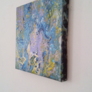 kék - művészet - festmény - akril - Meska.hu