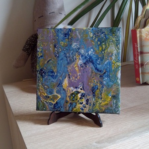 kék - művészet - festmény - akril - Meska.hu