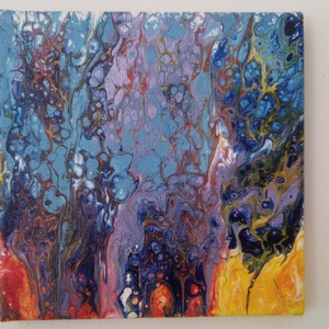 Víz a tűzre2, Művészet, Festmény, Akril, Festészet, MESKA