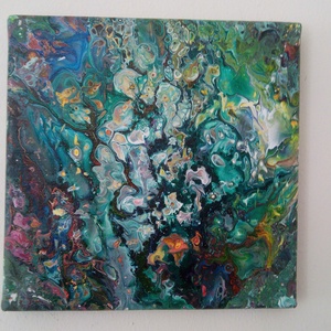 Ébredés, Művészet, Festmény, Akril, Festészet, MESKA