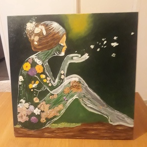 Üveglány - otthon & életmód - dekoráció - kép & falikép - vászonkép - Meska.hu