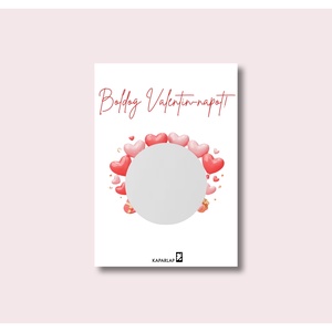 Valentin-nap kaparós sorsjegy - szívecske, Otthon & Életmód, Papír írószer, Ajándékozás kellékei, Ajándék sorsjegy, Fotó, grafika, rajz, illusztráció, MESKA
