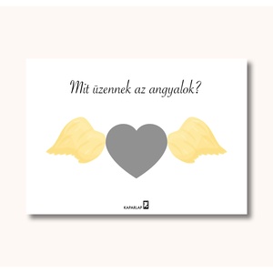 Angyal kaparós sorsjegy, Otthon & Életmód, Papír, írószer, Ajándékozás kellékei, Ajándék sorsjegy, Fotó, grafika, rajz, illusztráció, MESKA