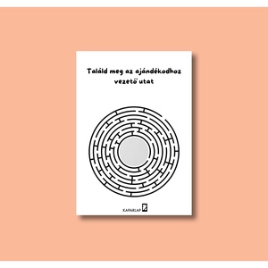 Találd meg az ajándékodhoz vezető utat kaparós sorsjegy, Otthon & Életmód, Papír, írószer, Ajándékozás kellékei, Ajándék sorsjegy, Fotó, grafika, rajz, illusztráció, MESKA