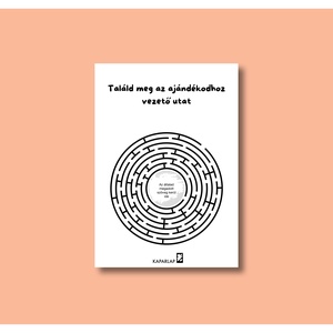 Találd meg az ajándékodhoz vezető utat kaparós sorsjegy - otthon & életmód - papír, írószer - ajándékozás kellékei - ajándék sorsjegy - Meska.hu