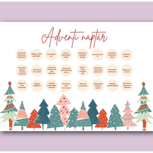 Adventi naptár kaparós poszter - A4 - otthon & életmód - papír, írószer - ajándékozás kellékei - ajándék sorsjegy - Meska.hu