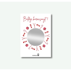 Ajtódísz kaparós sorsjegy, Otthon & Életmód, Papír, írószer, Ajándékozás kellékei, Ajándék sorsjegy, Fotó, grafika, rajz, illusztráció, MESKA