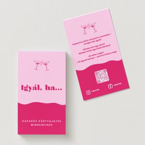 Igyál, ha...  Kaparós kártyajáték  Mindenkinek, bármilyen alkalomra - játék & sport - táblajáték és kártyajáték - kártya - Meska.hu