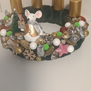 Adventi koszorú  - karácsony - adventi díszek - adventi koszorú - Meska.hu