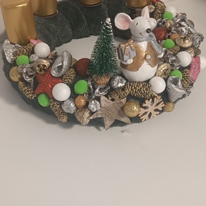 Adventi koszorú  - karácsony - adventi díszek - adventi koszorú - Meska.hu
