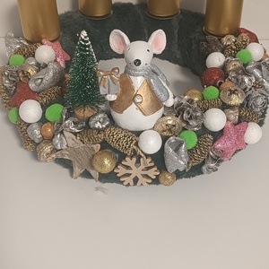 Adventi koszorú  - karácsony - adventi díszek - adventi koszorú - Meska.hu