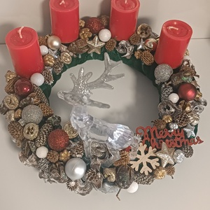 Adventi koszorú  - karácsony - adventi díszek - adventi koszorú - Meska.hu